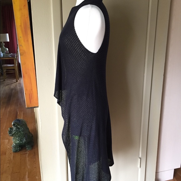 Knit Vest Wrap with Metal Pin - Picture 3 of 7